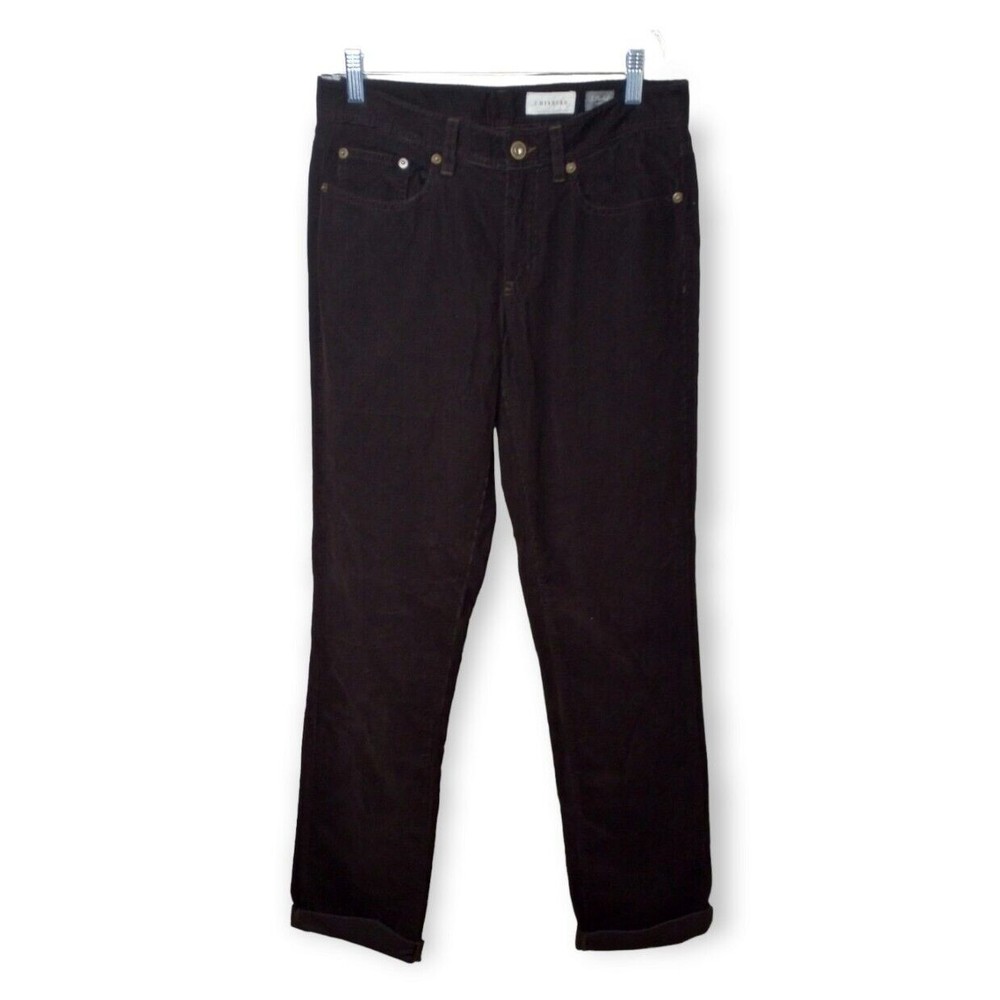 J Hilburn 5 Pocket Brown Corduroy Pants Sz 31 Zipper Fly